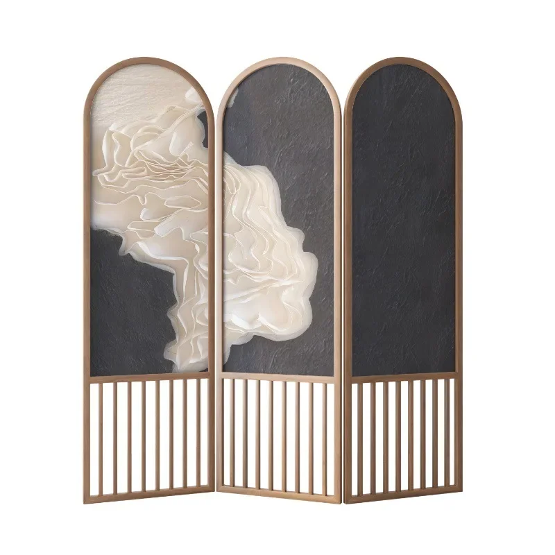 

French screen partitions the living room, simple and modern, folding and moving, medieval Italian blocking