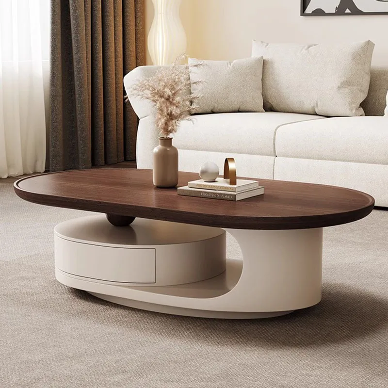 

Designer Living Room Modern Books Coffee Table Moving Writing Side Table Standing Drawers Luxury Mesas Bajas Home Furniture