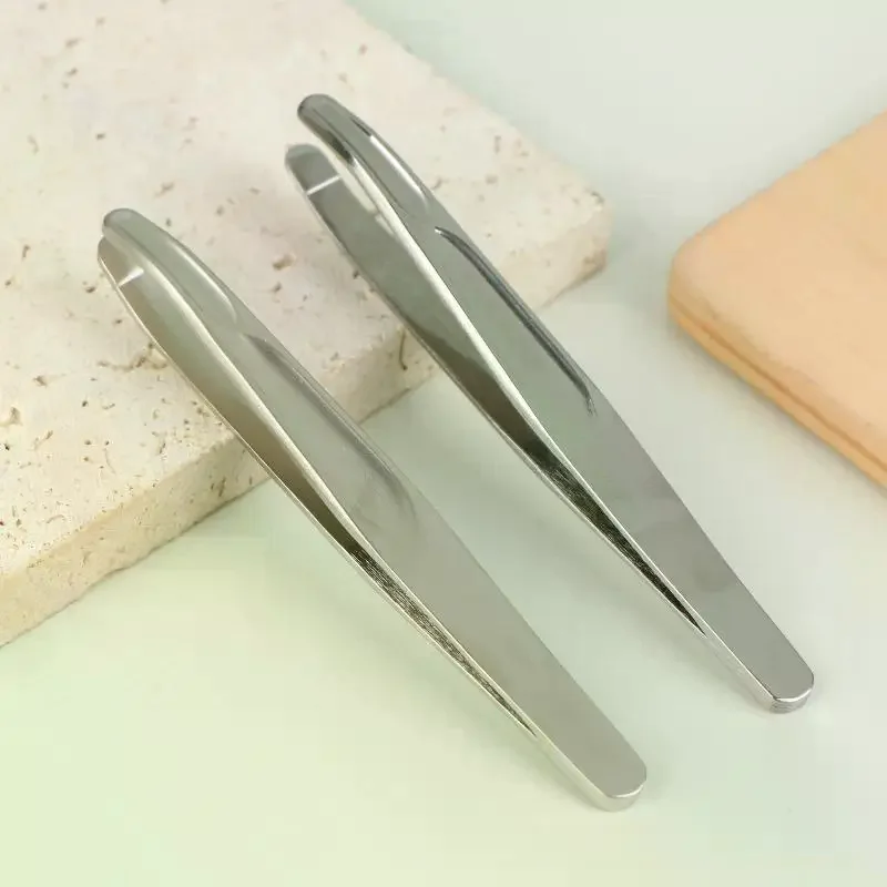 

Premium Round Head Tweezers For Eyebrow & Facial Hair Removal Seamless Clips, Short Hair Precision Easy Combing For Eyebrows