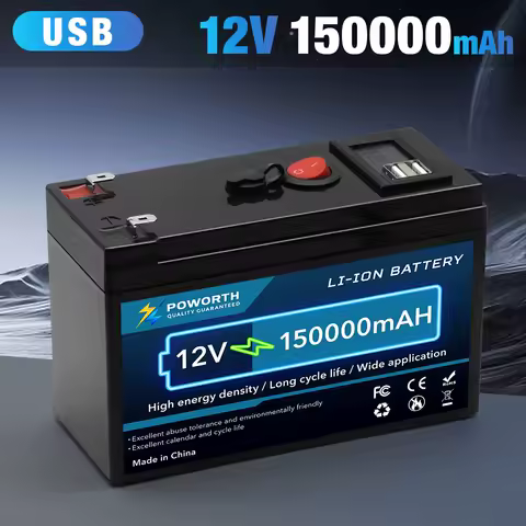 High Quality 12V 150AH Lithium Battery with Built-in BMS fit for Home Storage RV Off-Grid System Solar Power System Marine