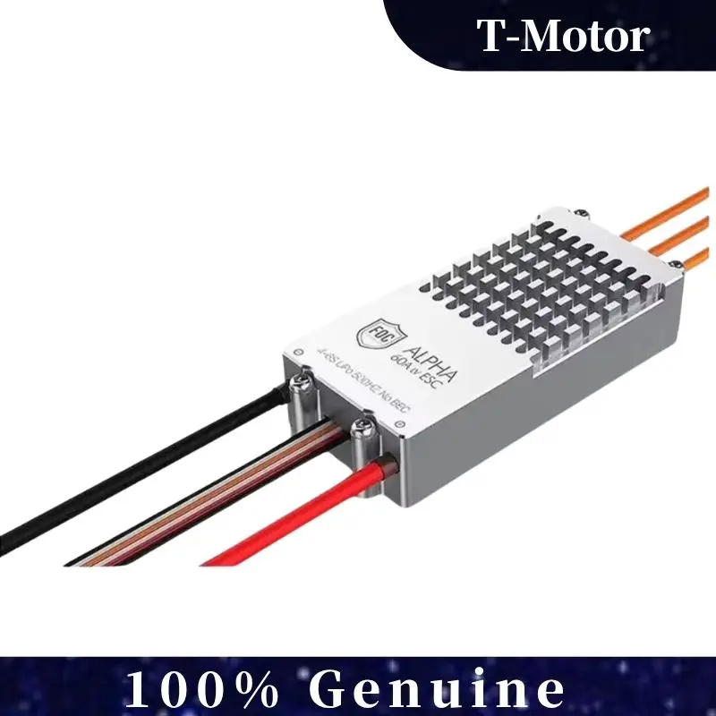 

T-Motor ALPHA 60A 6S FOC ESC - High Efficiency Low Voltage Electronic Speed Controller for Brushless Motor RC FPV Drone