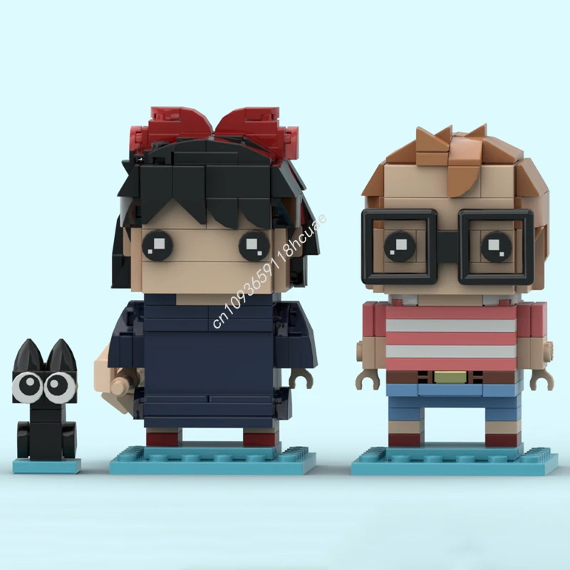 

293 шт. MOC Kiki Tombo Jiji Studio Ghiblieses Brickheadz модель строительные блоки сборка детей образование идея игрушки рождественские подарки
