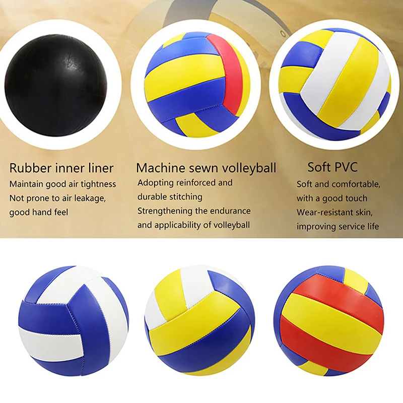 Volleyball Professional Competition PVC Volleyball Size 5 For Beach Outdoor Camping Volleyball Indoor Game Ball Training Ball