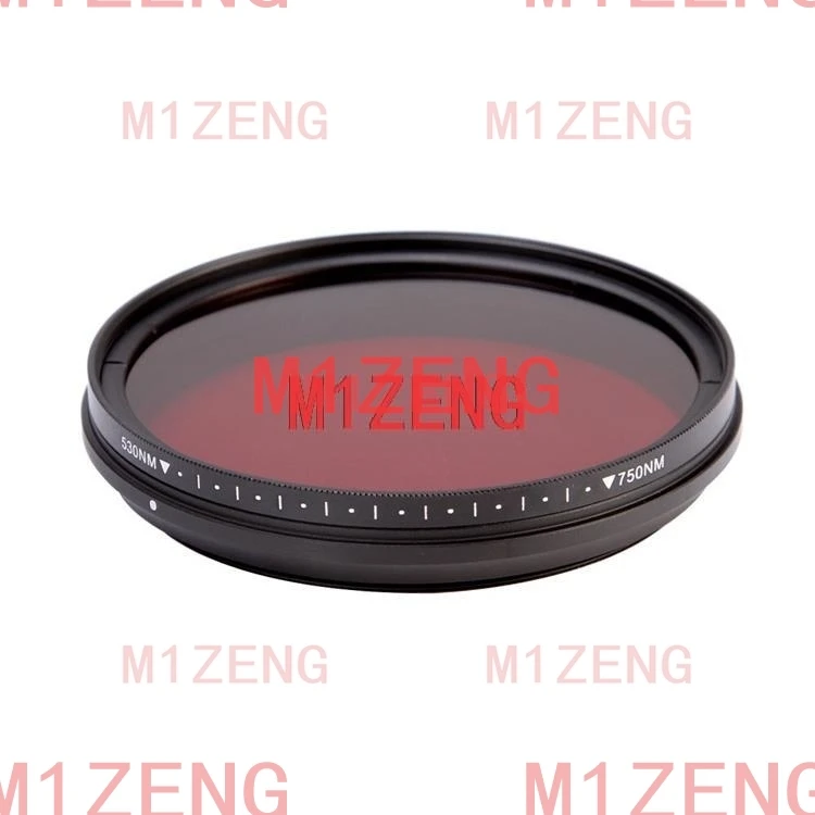 variable IR 530/590/630/680/720/750nm Infrared Infra-Red X-Ray lens Filter for 46 49 52 55 58 62 67 72 77 82 mm dslr Camera