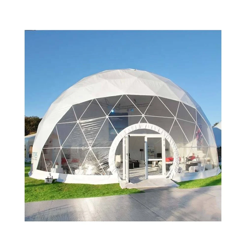 geodesic glass hotel desert tent for camping 100 modern pvc 850g tarpaulin large space hotel tent