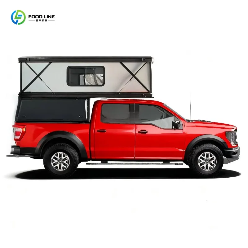 Customized Pickup Truck Camping Camper Hard Shell Roof Tent Aluminum Pop Up Tent Smooth Road Compatible