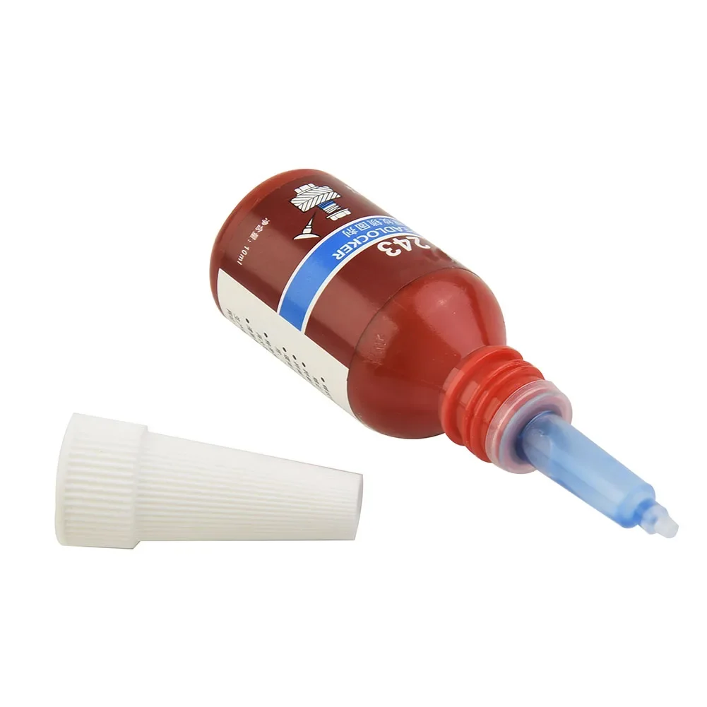 1 Pcs 10ml Medium Strength Threadlocker  Blue Threadlocker Adhesive 243 Agent Anaerobic Glue Anti-loose