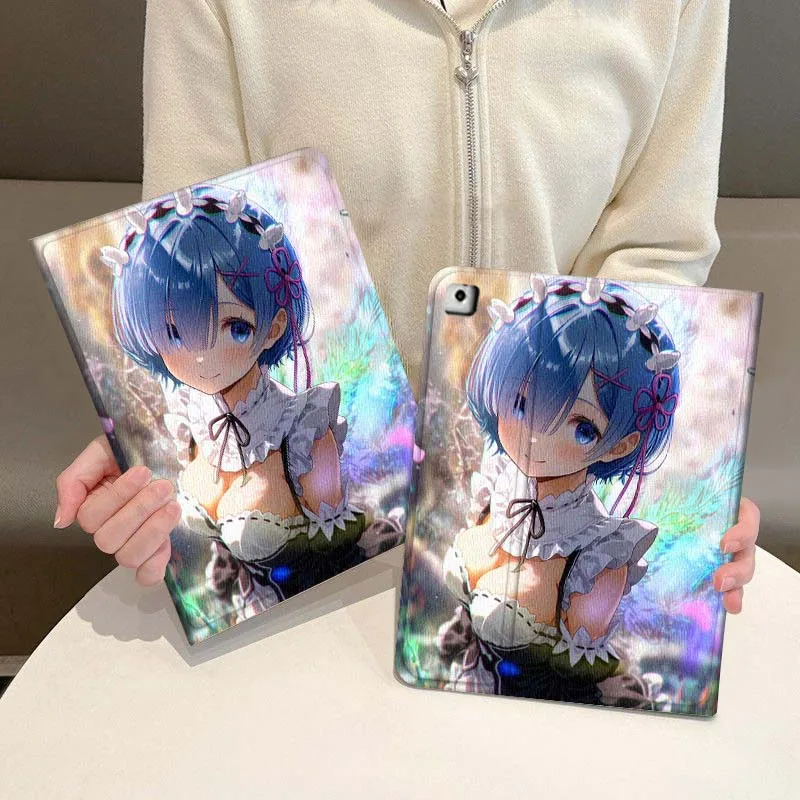 R-Re Z-ZEROS Anime Art Tablet Case For iPad Pro Air Mini 1 2 3 4 5 6 7 7th 8th 9th 10th 11th 10.2 9.7 10.5 10.9 11 2024 2025
