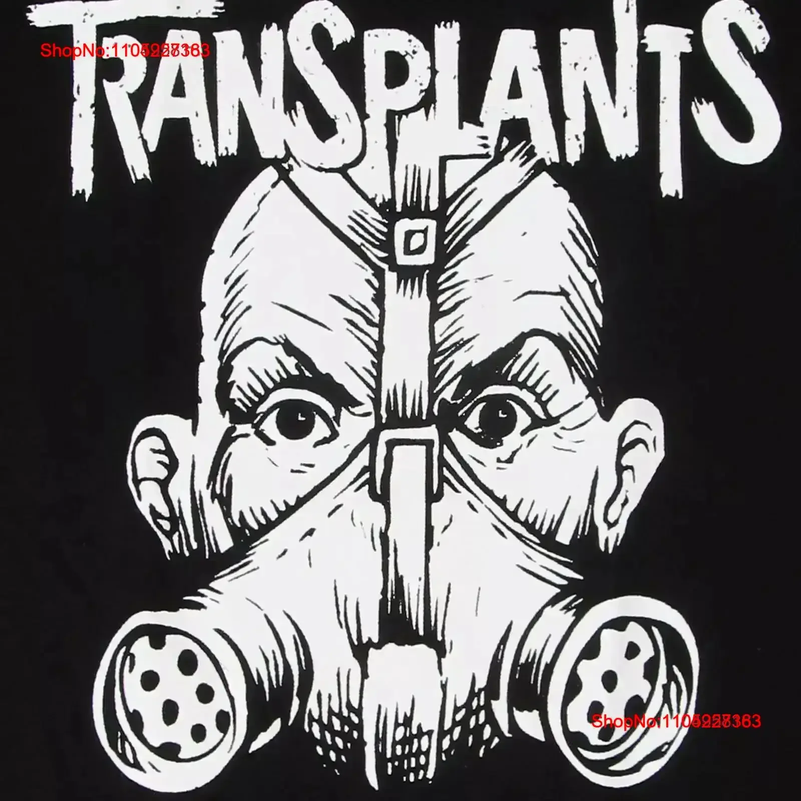

TRANSPLANTS Gas Mask T Shirt Punk Rock Band Men's Black New vintage Washed Casual Soft designer clothes graphic Versatile