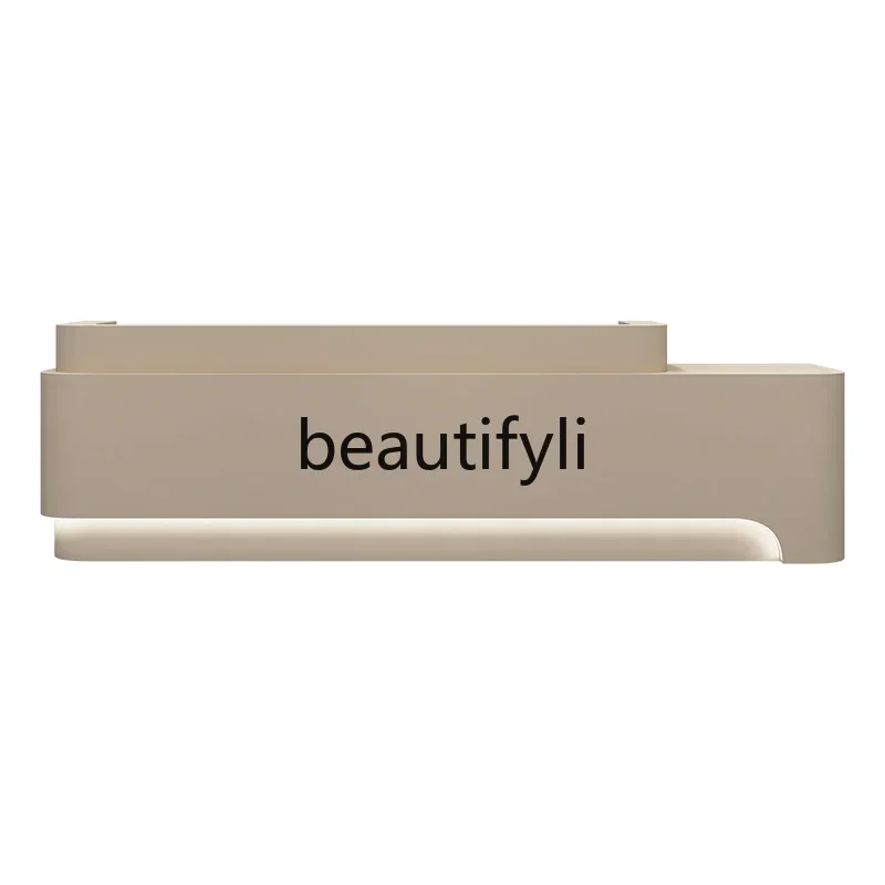 C45 Simple beauty salon checkout page Company clothing store front desk, curved training institution reception desk