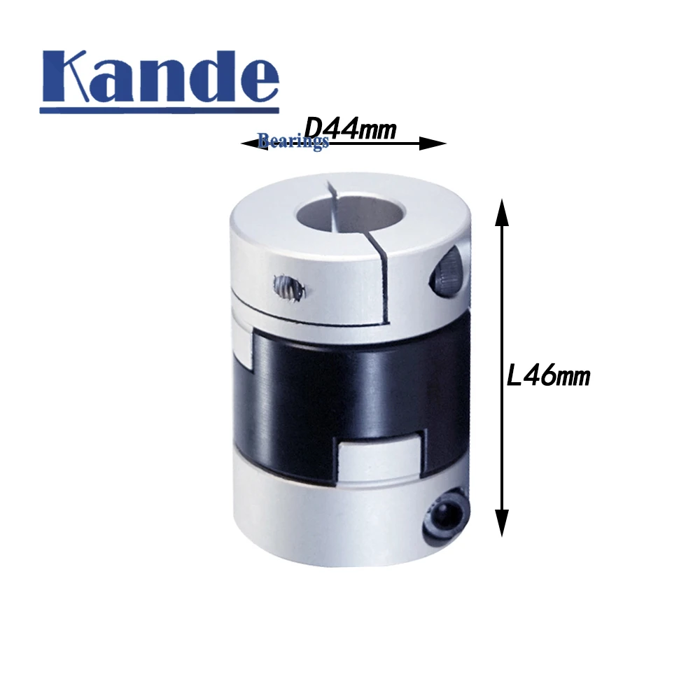 Kande 1PC D44L46 Oldham Slider Coupling High Torque Low Inertia Screw Type Slider Coupling For Motor Connector CNC Drive Shaft