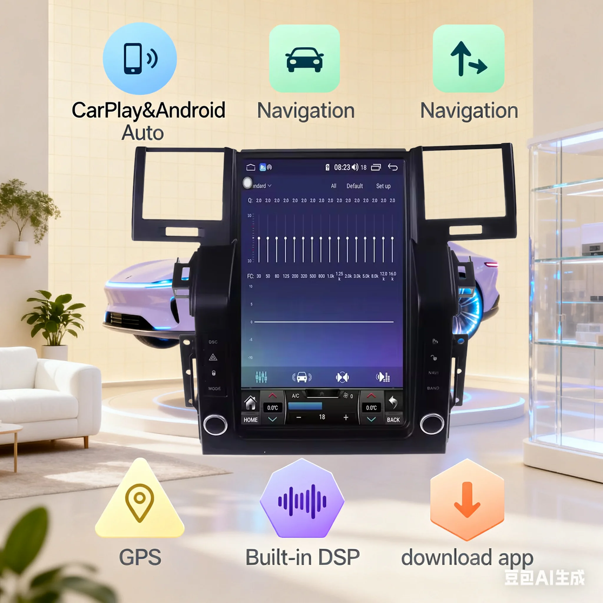 

Для Land Range Rover Sport L320 2005-2009 Android 14, автомобильный радиоплеер, стерео GPS-навигатор, экран, мультимедиа, беспроводной DSP