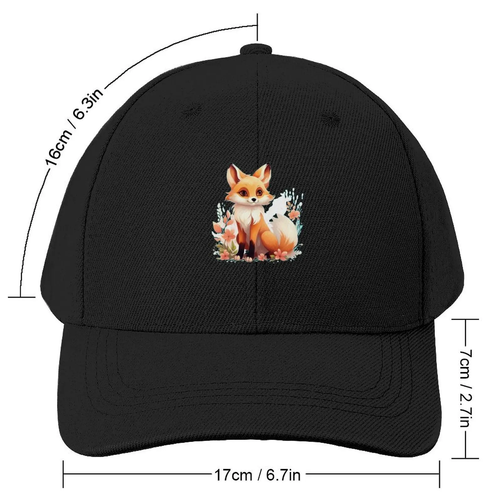 Mystical Fox Baseball Cap Hat Man For The Sun Hat Man Luxury Christmas Hat Girl'S Hats Men's