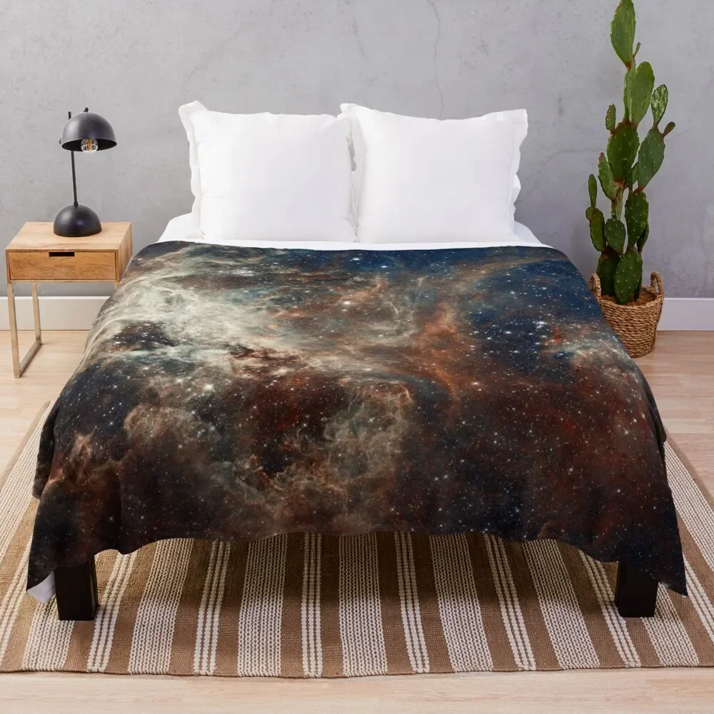 

Space Doradus Nebula Galaxy Stars Throw Blanket Large Furry Luxury Throw Blankets