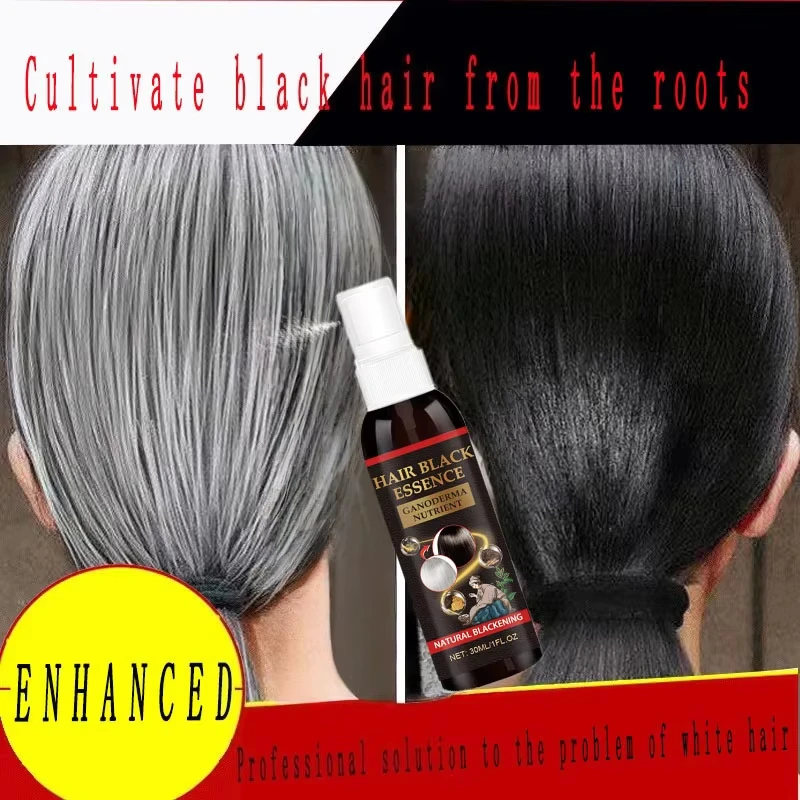 

Сыворотка для волос от белого до черного, серого и белого цвета, естественный цвет, восстановление, питательный уход против серого ухода для мужчин и женщин