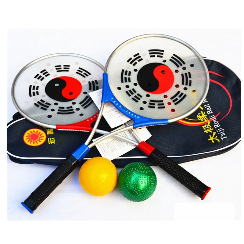 macuqin-tai-chi-rumble-ball-set-with-bag-two-rackets-four-balls-fitness-yoga-sports-equipment-macuqin-brand