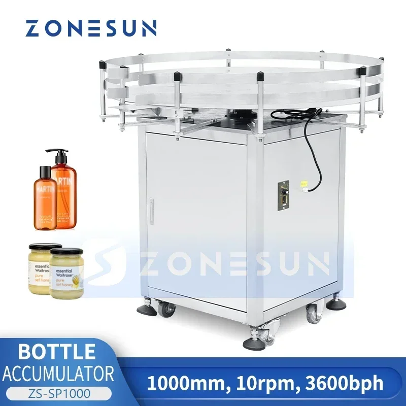 ZONESUN ZS-SP1000 Unscrambler de botellas para mascotas, máquina clasificadora de botellas, descrambler de botellas, equipo de recolección de tocadiscos