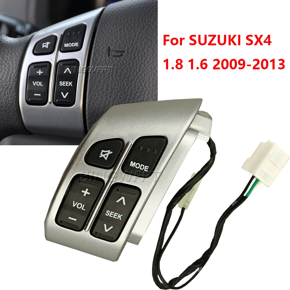 

Кнопки переключателей на рулевом колесе высшего качества для Suzuki Swift 1,3 1,5 2006, 2007, 2008, 2009, 2010, 2011, 2012 2013, кнопочный переключатель