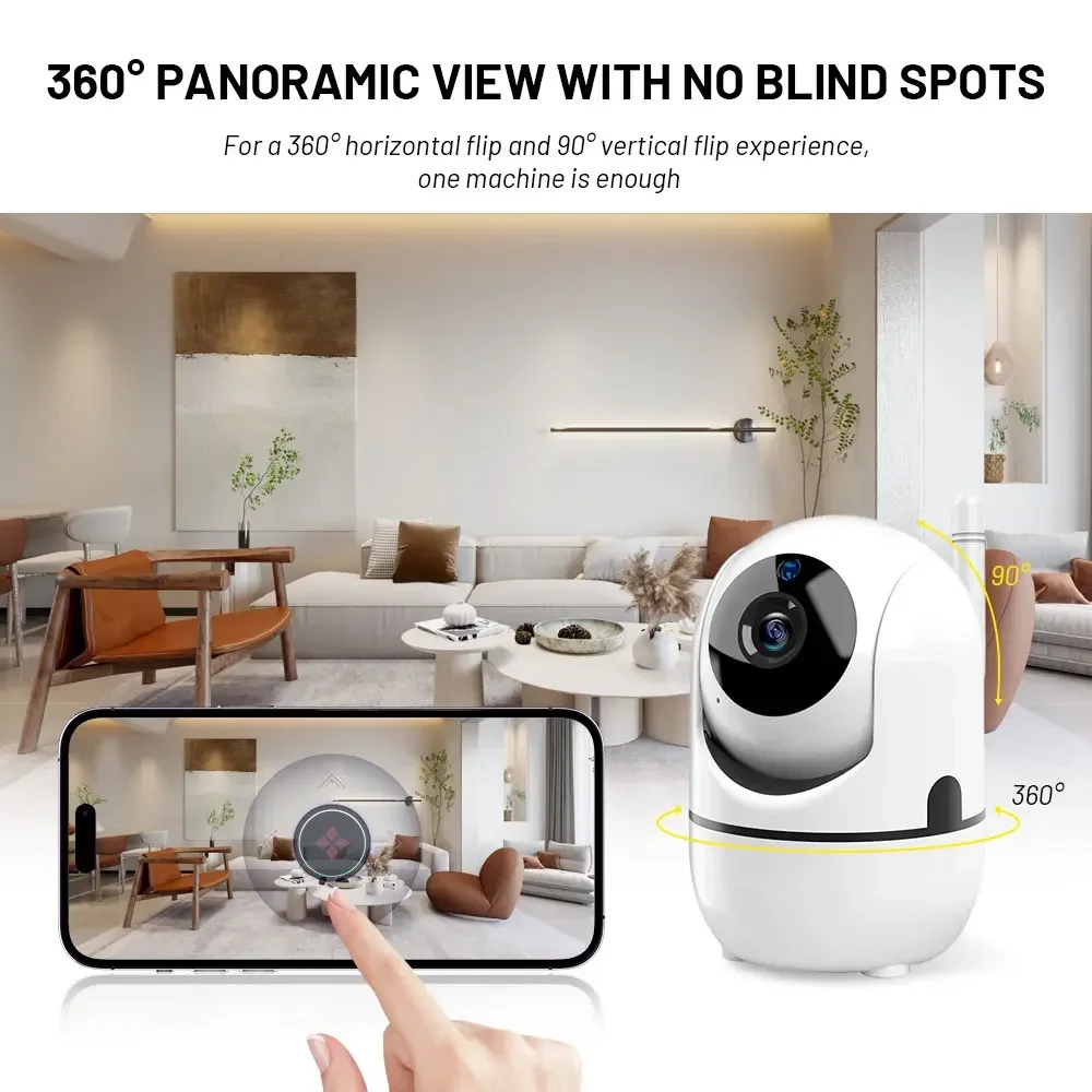 4K Mini Camera Smart Home Auto Tracking 1080P Wifi IP Camera Full Night Vision Network Wireless CCTV Video Baby Security Camera image 5