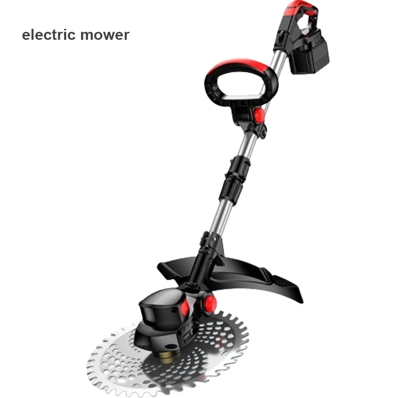 Electric Lawn Mower Brushless Motor Cordless Cutter Household Weeder 21V Rechargeable For Garden Lawn Trimming Pruning Tools