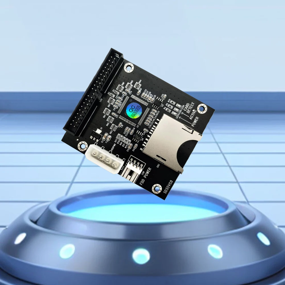 بطاقة ذاكرة SD إلى 3.5 بوصة 40Pin IDE محول القرص الصلب 40Pin ذكر محول دعم لـ Dos Linux Windows