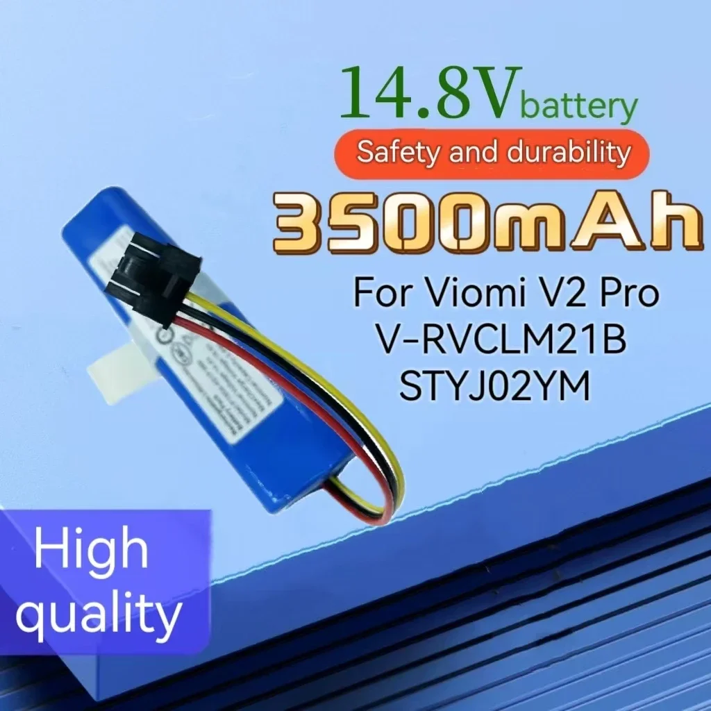 

18650 Lithium Battery 14.8V 3500mah For Viomi V2 Pro V-RVCLM21B and Mi Vacuum Mop-P STYJ02YM Robot VacuumReplacement Battery