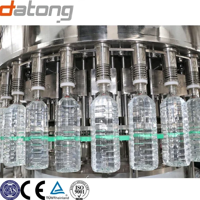 Complete 3 In 1 Plastic Bottle Pure Mineral Spring Drinking Water Production Filling Packaging Line