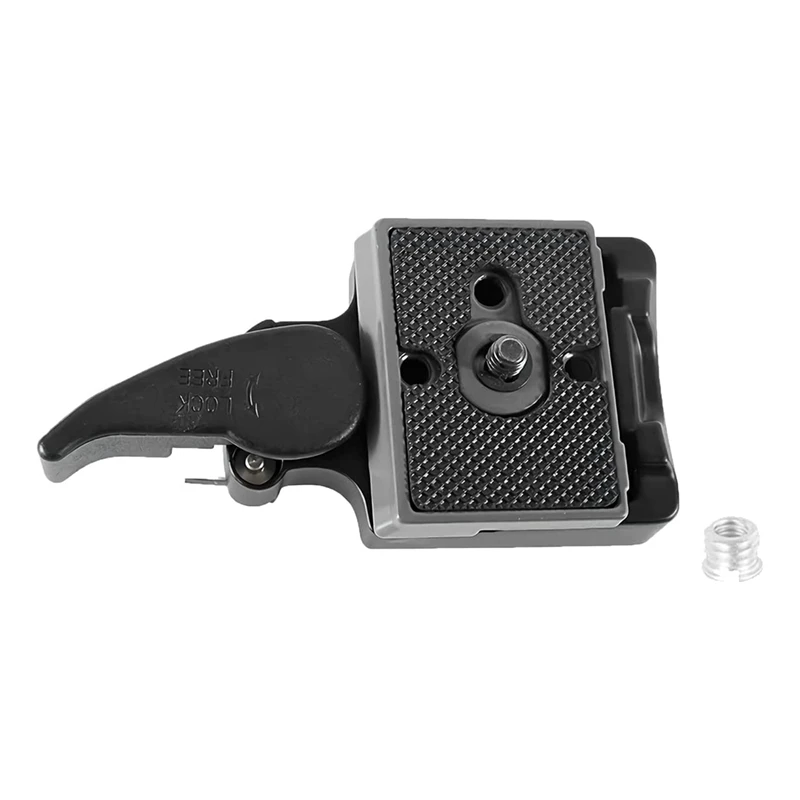 Camera Quick-Change Plate With 1/4 Inch Screw For Manfrotto 200Pl-14 + Quick-Change Plate Clamp Camera Tripod Ball Head