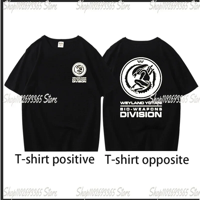 LV426 Terraformers wanted WEYLAND  ALIENS PROMETHEUS black t-shirt  man tee shirt luxury braannd tops view 4