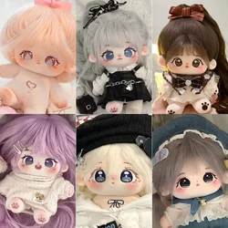 20cm Kawaii Idol Doll Anime Plush Star Dolls Stuffed Customization Figure Toys Cute Body Dress up Doll Can Change Clothes Gift