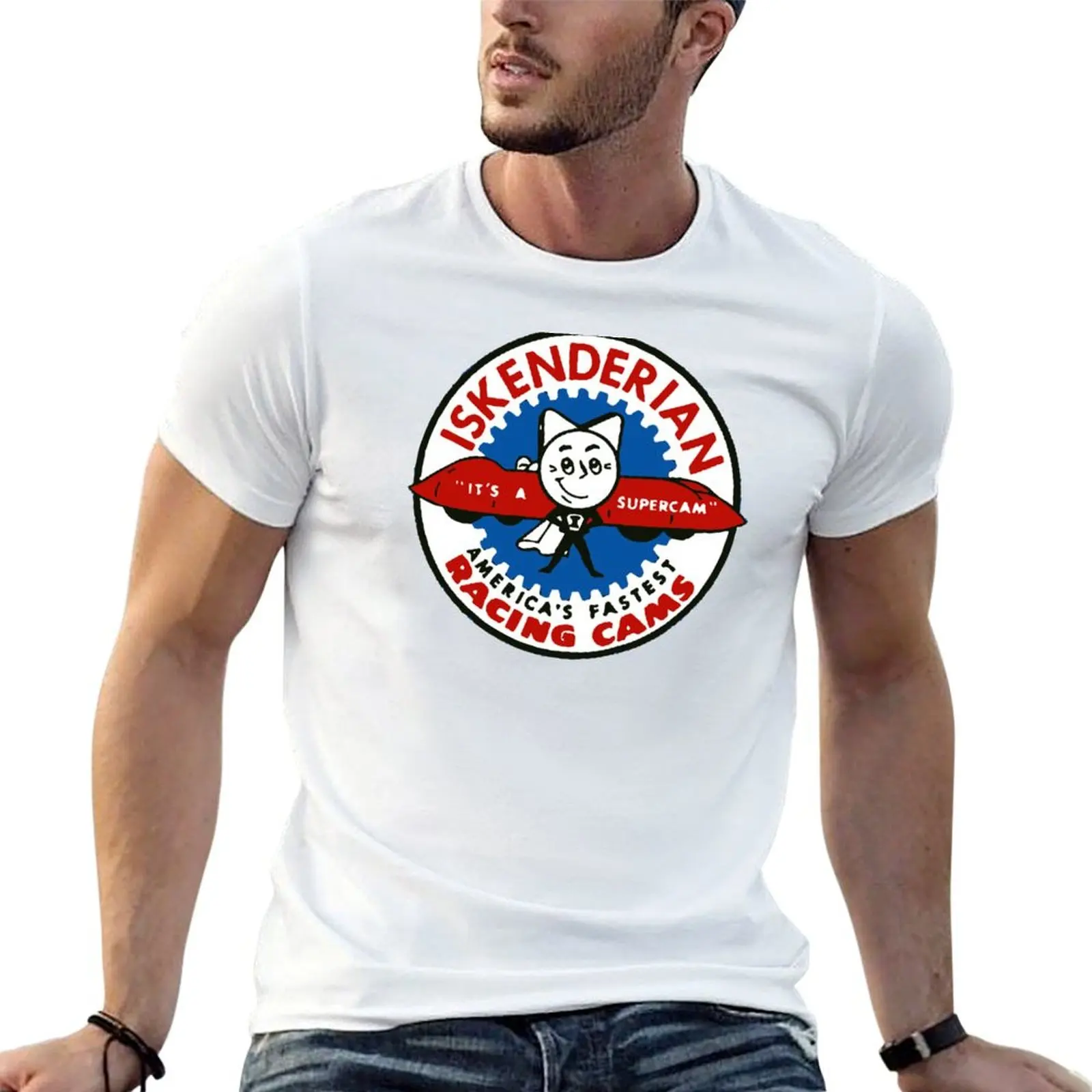 Camiseta ISKY Iskenderian Racing Cams, camisetas para hombre, camisetas divertidas de algodón, camiseta esencial de humor oscuro, camiseta