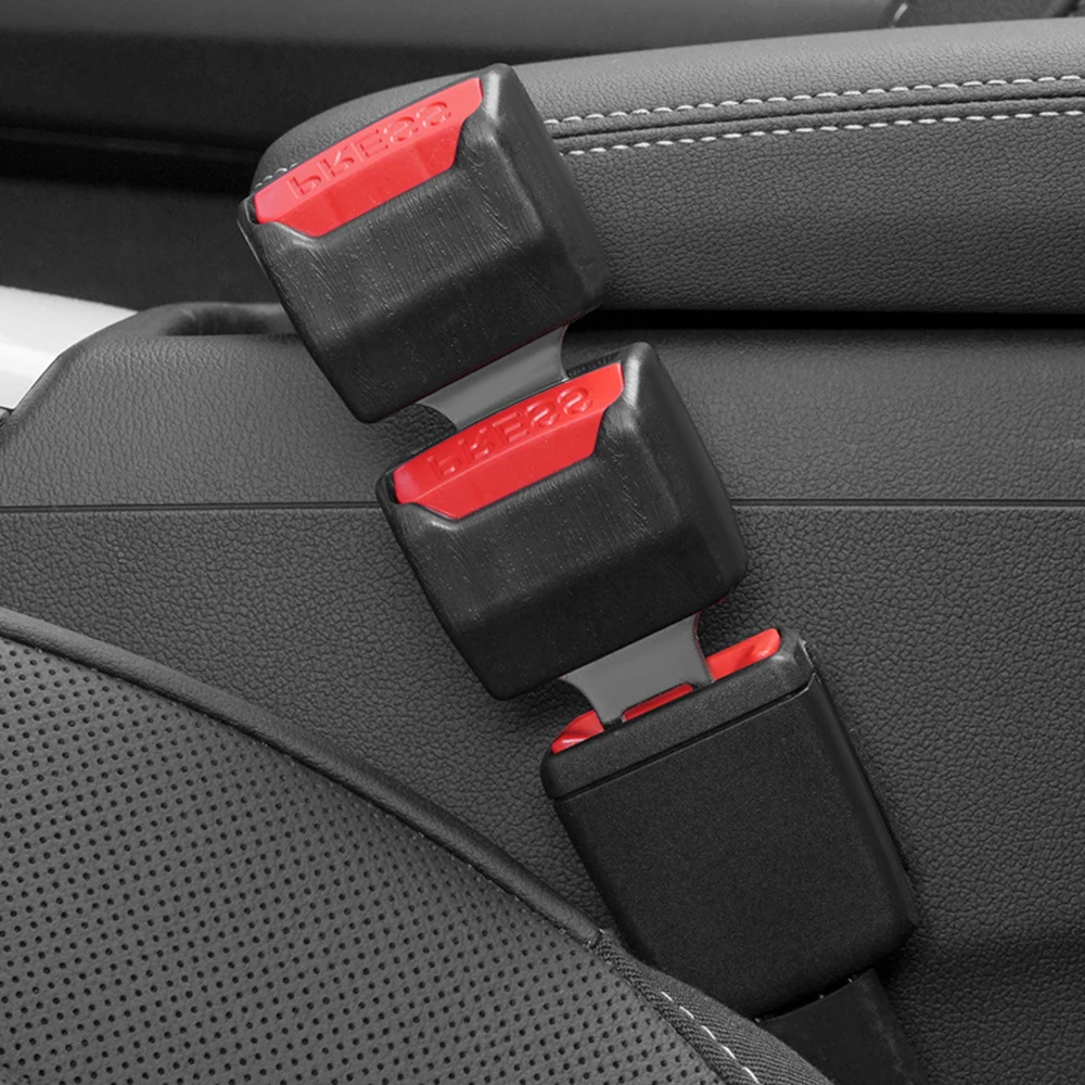 2 Pcs Car Seat Belt Clip Extension Plug Car Safety Seat Lock Buckle Seatbelt Clip Extender Converter Baby Car Seat Accessories