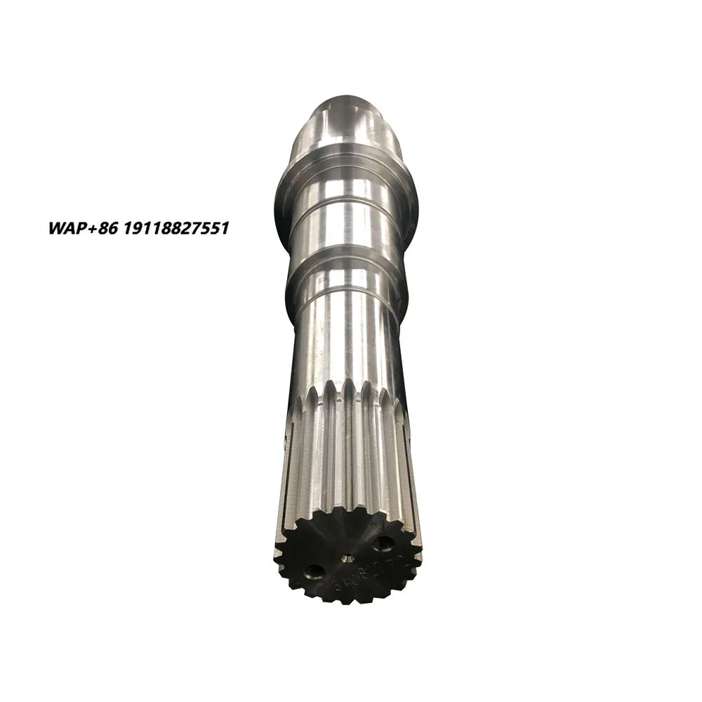 Custom Carbon Steel Spline Gear Shaft for Power Transmission, CNC Machined OEM Part