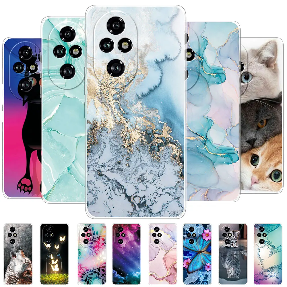 For Honor 200 Pro Cases Clear Soft Silicone Phone Case for Huawei Honor200 Coque Shockproof Protect Cover or Honor 200Lite Funda