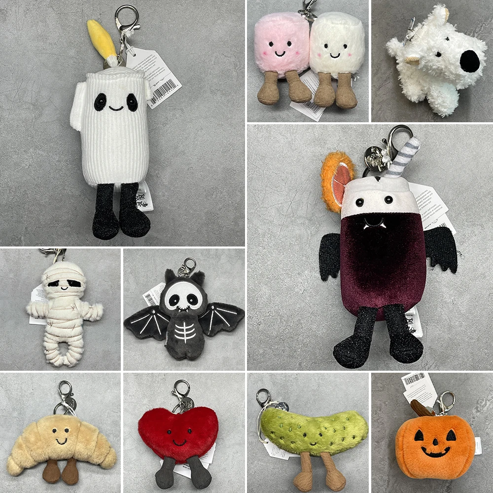 Mummy Mummy Pendant Marshmallow Plush Keychain Croissant Plush Keychain Peanut Series Plush Toy Backpack Charm Bat Halloween Gift - Aliexpress Deal