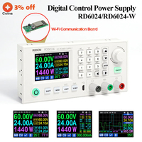 RD6024 RD6024-W 60V 24A USB Color Display Screen DC Adjustable Step Down Voltage Bench Power Supply Buck Converter Data Storage