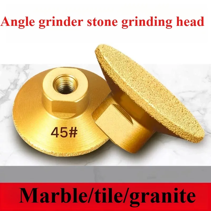 1Pc M10 Brazed Diamond Flat Grinding Head 2 inch 50mm Abrasive Polishing Pad Marble Granite Cobblestone Grind Sharp Tool