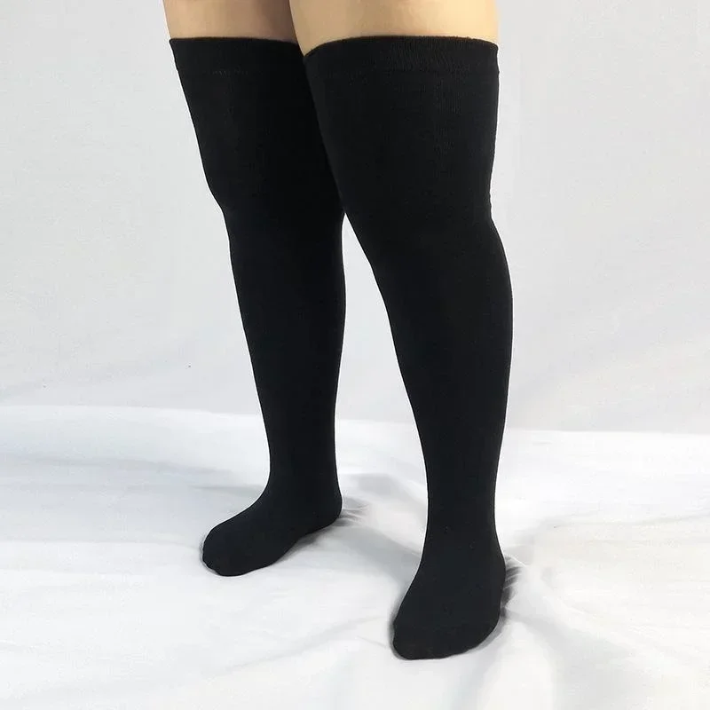 Woman Thigh High Sock Extra Large Size Knee High Stocking Over Knee Socks Plus Big Socks