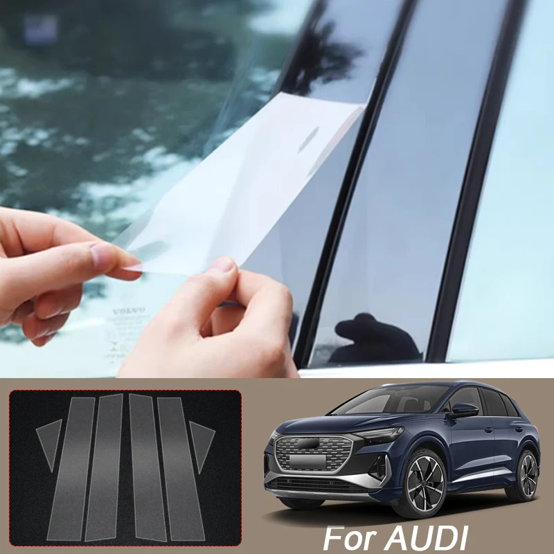

B Pillars ТПУ Автомобильная защитная пленка для AUDI Q3 8U F3 Sportback Q4 E-TRON Q5 Q7 Q8 Q2 Прозрачная наклейка на корпус Защита краски