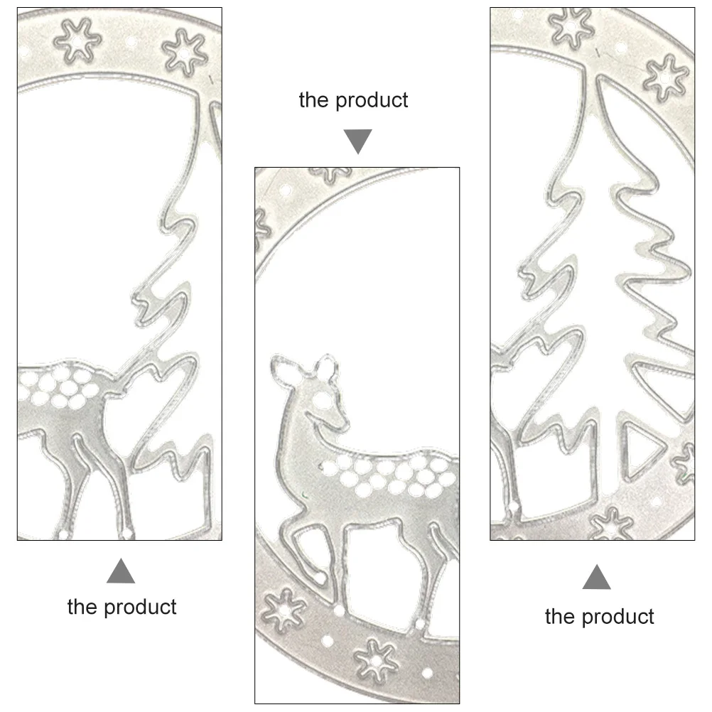 

Christmas Deer Die Cuts Premium Carbon Steel Sturdy Craft Templates Scrapbooking Embossing Decor Cutting Dies Stencils For