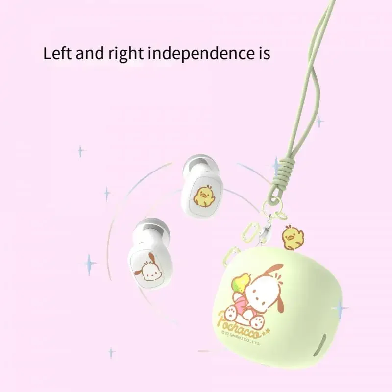 Sanrio Hello Kitty Melody Cinnamoroll Bluetooth Headphones Cute Wireless Headset Sport Noise Reduction Earphones Birthday Gift