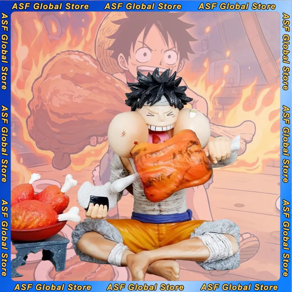 12 سنتيمتر قطعة واحدة القرد د. لوفي أنيمي الشكل يجلس نموذج سطح المكتب الديكور تمثال الأجهزة الطرفية الحلي هدايا عيد لعبة طفل #1