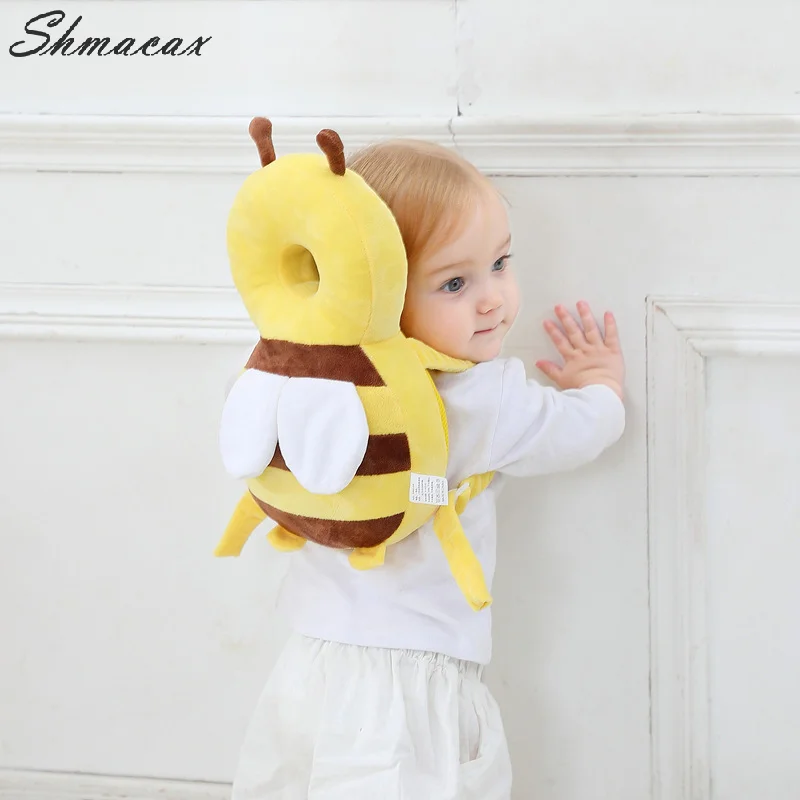 Head Back Protector Baby Protect Pillow Learn Walk Headgear Prevent Injured Safety Pad Prevention Fall Cartoon Bee Kids Pillows