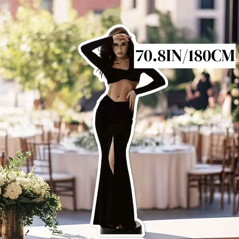 1Pc Custom Photo Print Life Size Standee Picture Poster Standee Prop, Suitable for Weddings, Birthdays, Store Promotion, Party