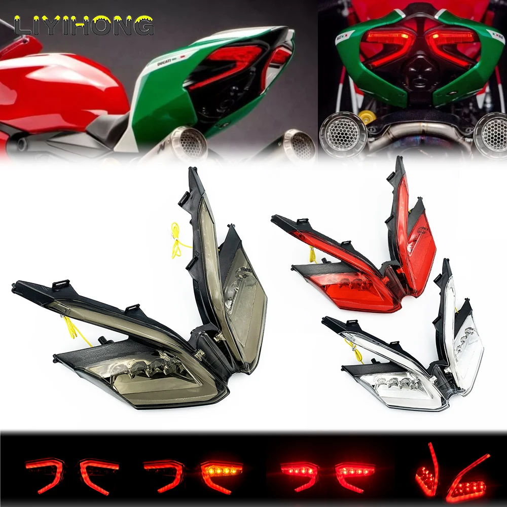 

LED Tail Light Turn Signal For DUCATI 1299 1199/S/R 959 899 Panigale Motorcycle Accessories Brake Lamp Blinker Rear Taillight