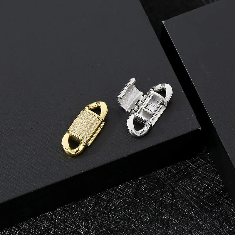 1pcs High-grade Zirconia Clasps Stainless Steel Jewelry Finding Clasp Hooks for Diy Necklace & Bracelet Chain Making