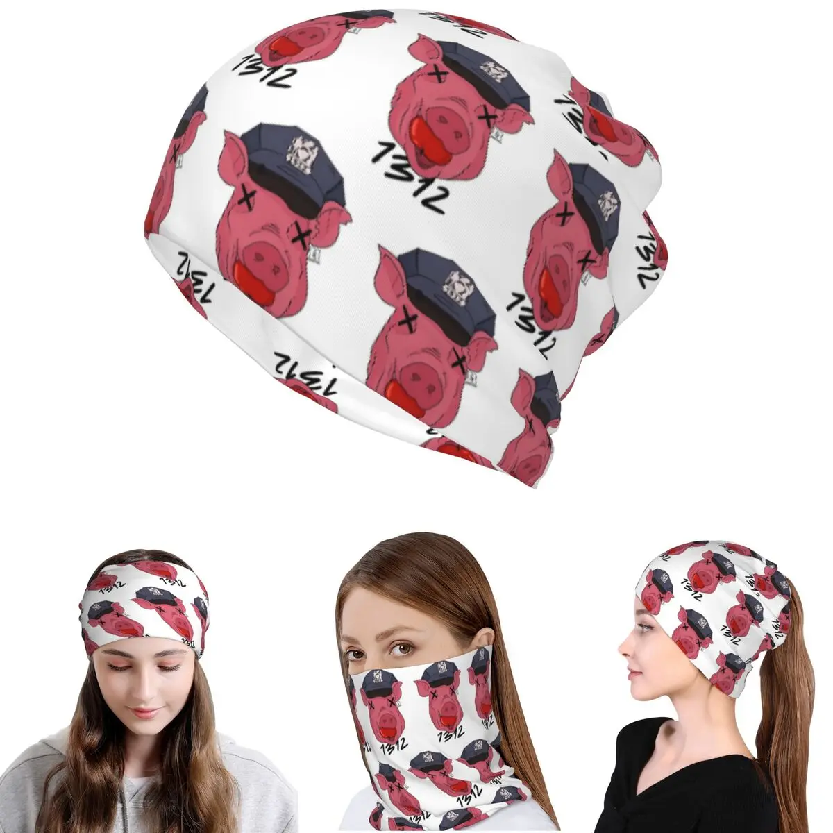 

1312 Bandana Neck Cover Mask Scarf Multifunction Face Mask Beanies Hat for Men Women Adult Winter