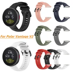 Silicone Correia de Substituição para Polar Vantage V2 Smart Watch, Pulseira Esportiva, Cinto Banda, Substituição Pulseira