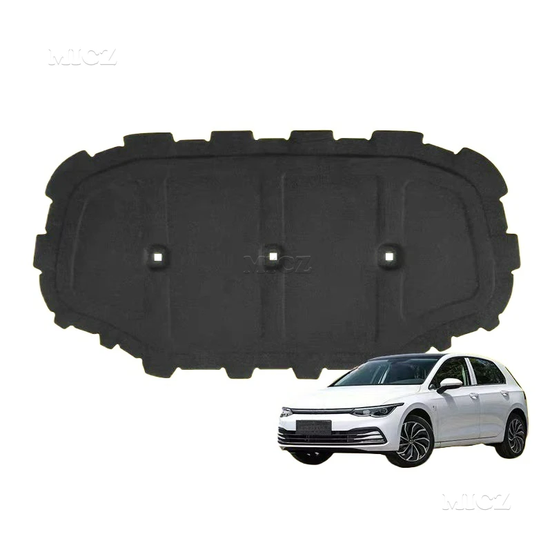 For Volkswagen Golf 8 2021-2023 Car Engine Hood Sound Heat Fire Insulation Cotton Pad Soundproof Mat Cover Foam