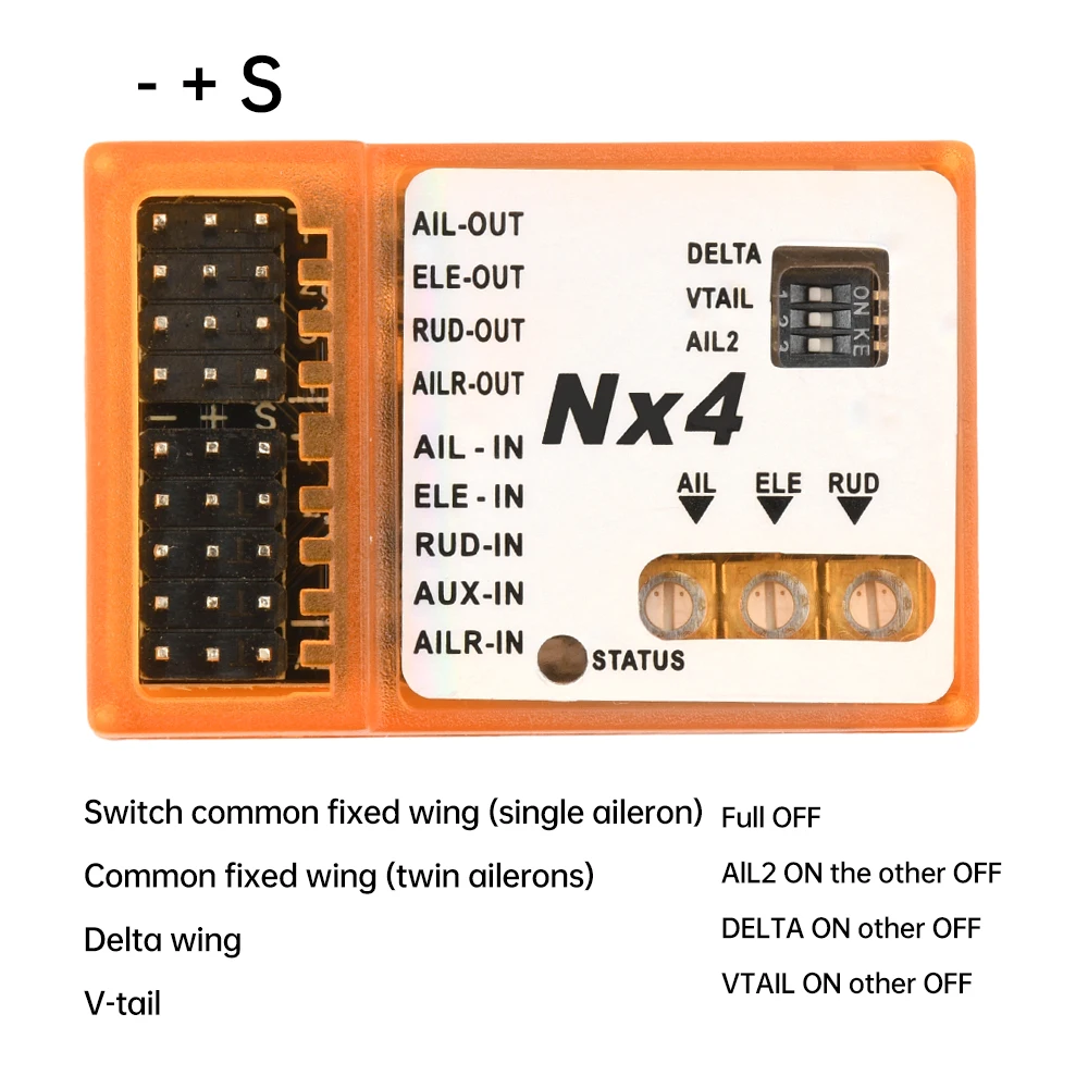 NX4-EVO/NX4-PRO Flight Module Fixed Wing Special Flight Control Board Automatic Balancing Gyroscope Flight Control Sensor Module